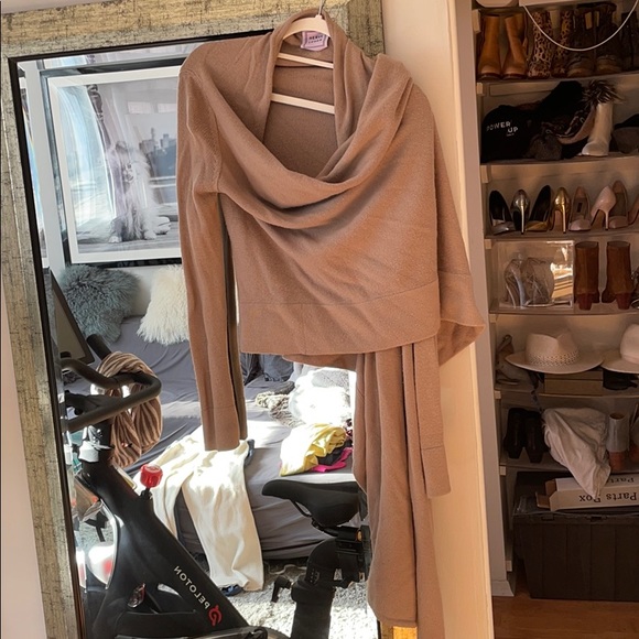 Herve Leger Cashmere wrap sweater - Picture 5 of 7